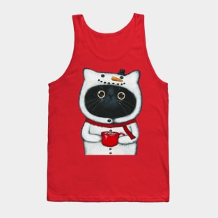 Snowcat and Hot Cocoa Tank Top